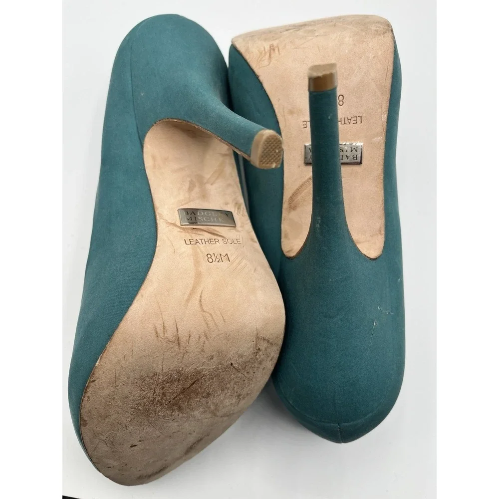 Bagley Mischka Jade Jeweled High‎ Heeled Shoes